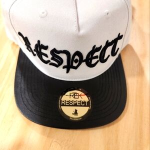 White and Black Respect Cap